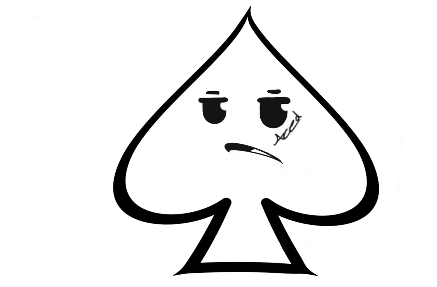 Cartoon ACE sticker