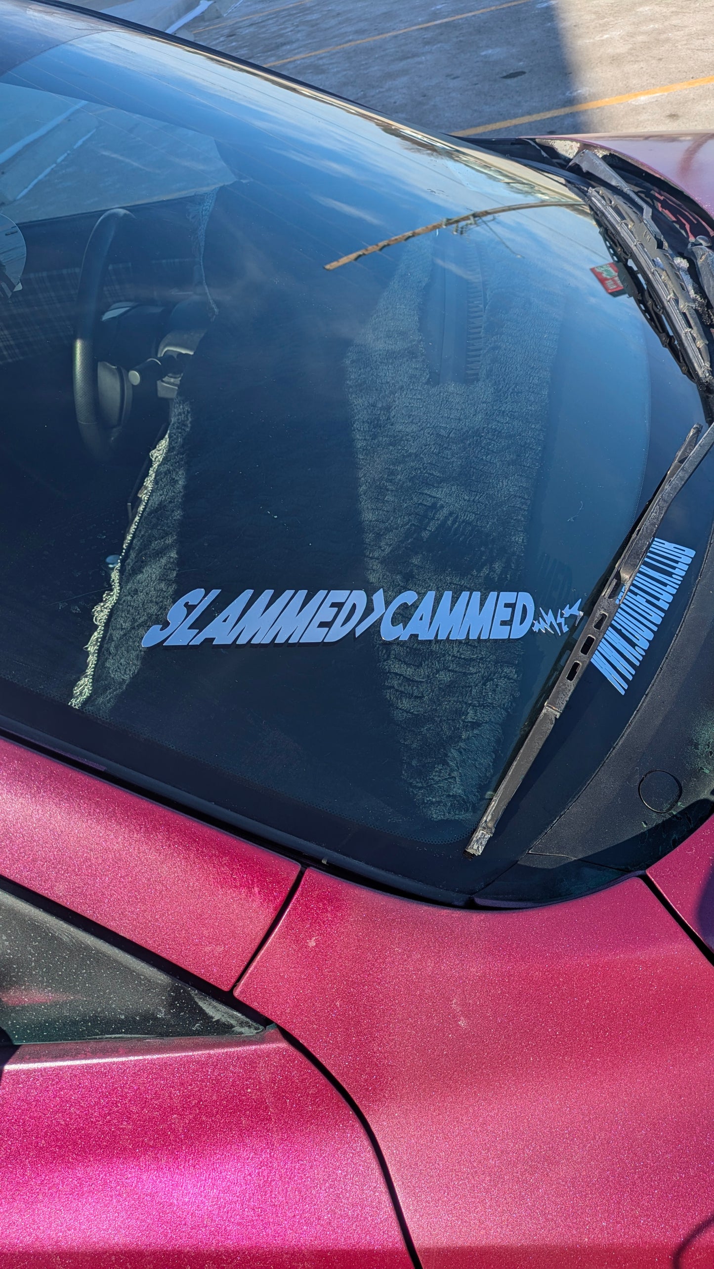 Slammed over Cammed Sticker 12"